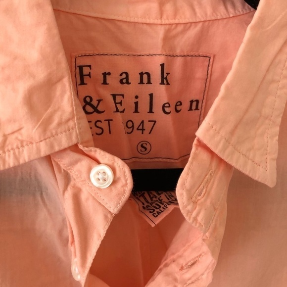 New Frank & Eileen Orange Luke Shirt S - Picture 3 of 9